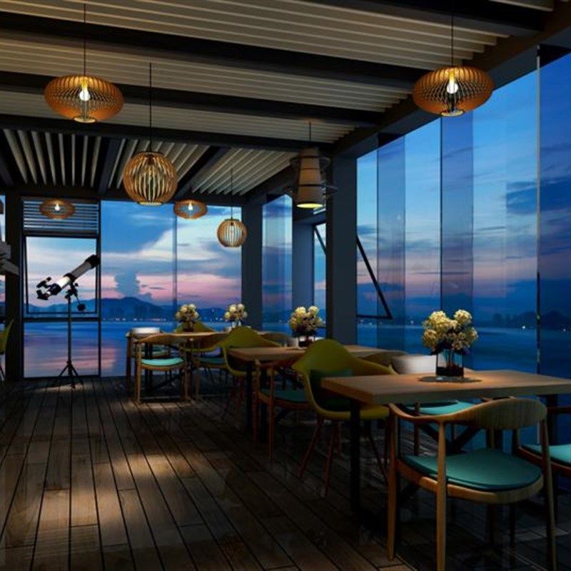 咖啡厅设计效果图 餐厅餐饮咖啡厅夜景商务咖啡休闲美食西餐,商务/设计服务,2D/3D绘图,淘宝优惠券,粉丝福利购,淘宝优惠卷