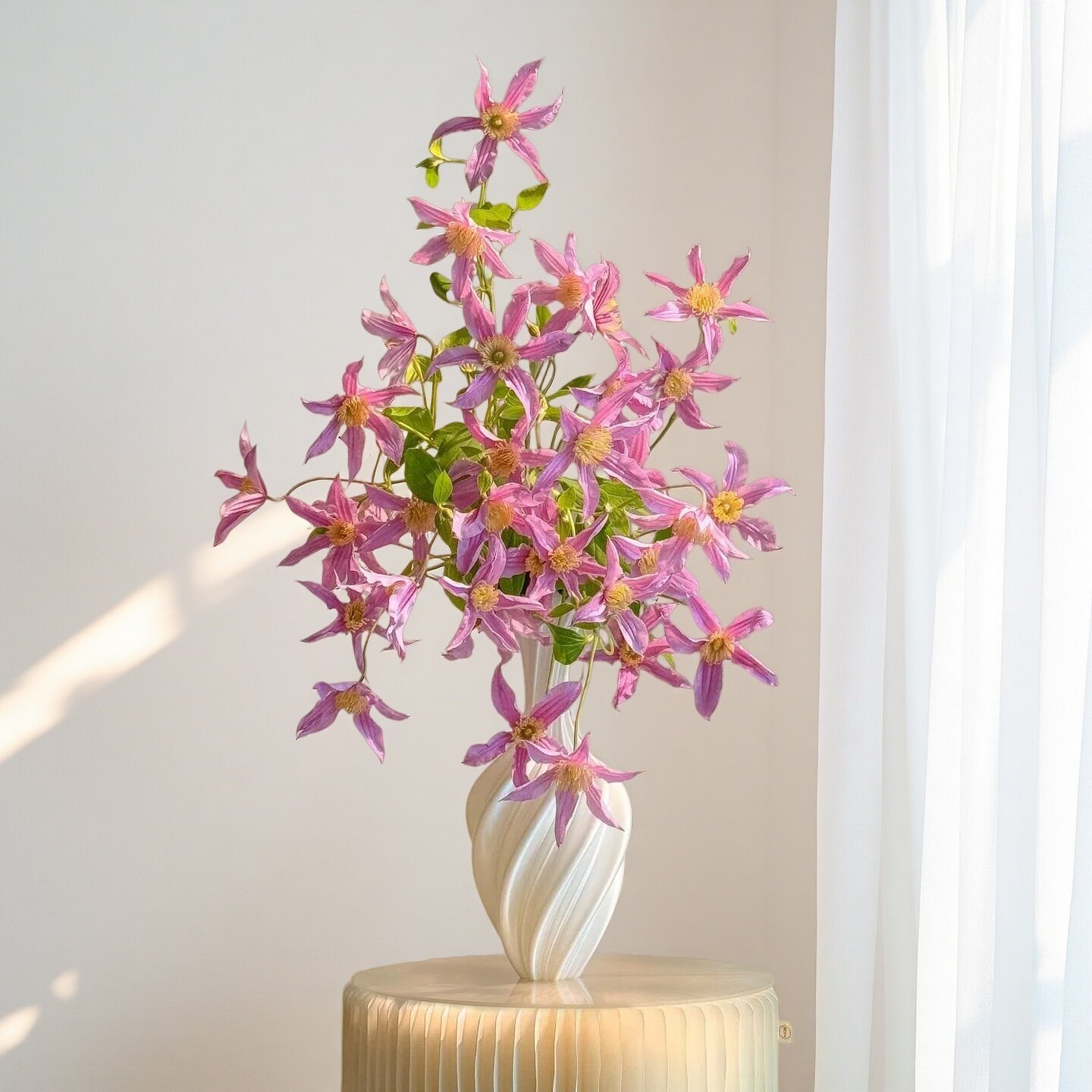 【顺丰空运】藤本皇后甜心铁线莲鲜花插花水养家居云南基地直发