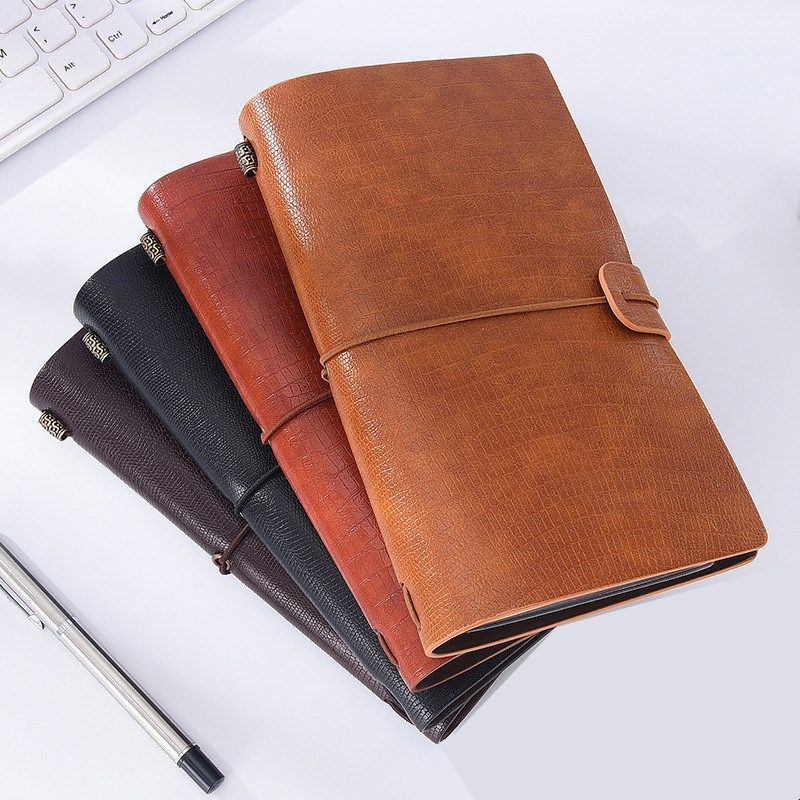 随身tn手帐本复古旅行笔记本日记本创意本子活页精致外皮手账本