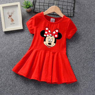 儿童公主裙子夏装 女童连衣裙1一6岁2婴儿3纯棉洋气小童装 宝宝夏季