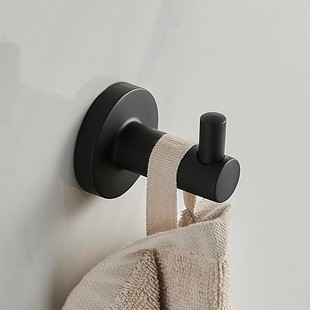 卫生间免打孔衣帽挂钩浴室门口大衣挂钩家用单只单头厨房简约钩子