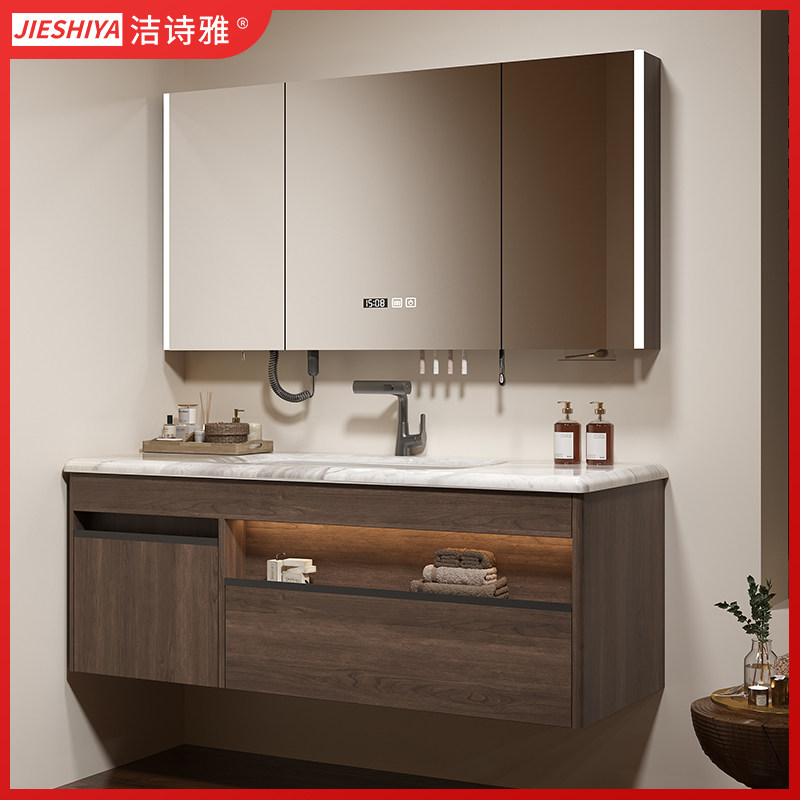 中古风复古浴室柜组合轻奢卫生间洗漱台奢石洗脸盆洗手盆柜洗手池,家装主材,浴室柜组合,淘宝优惠券,粉丝福利购,淘宝优惠卷