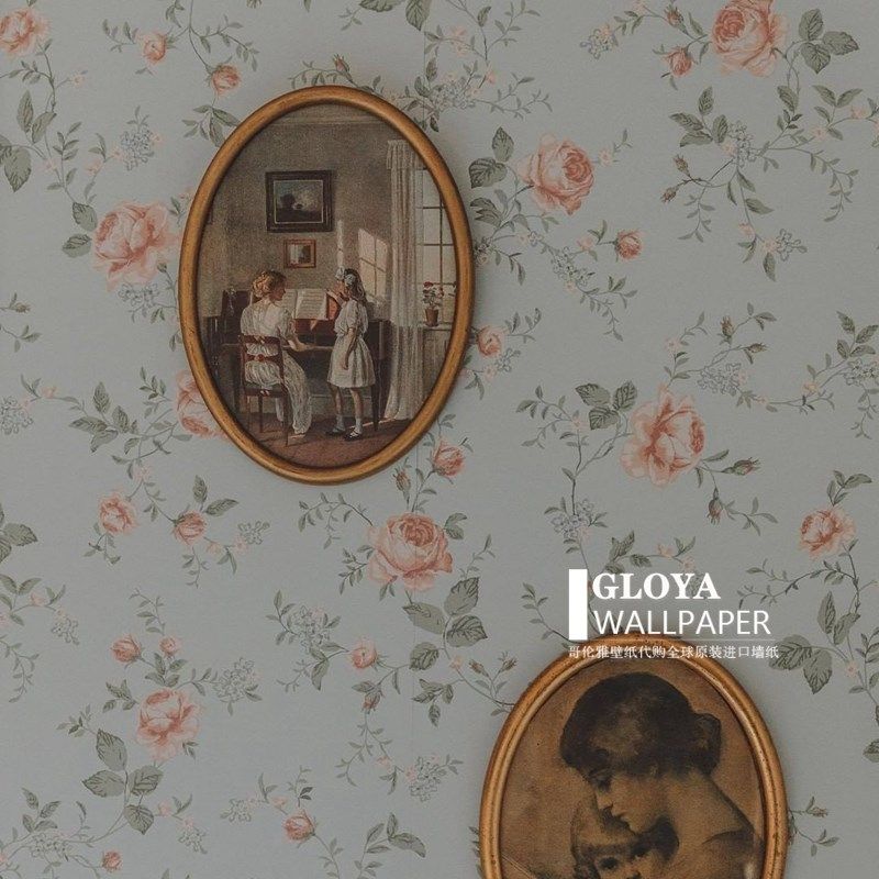 美式田园小碎花客厅背景墙沙发卧室床头定制墙纸民宿酒店花卉墙布,家装主材,定制壁画,淘宝优惠券,粉丝福利购,淘宝优惠卷