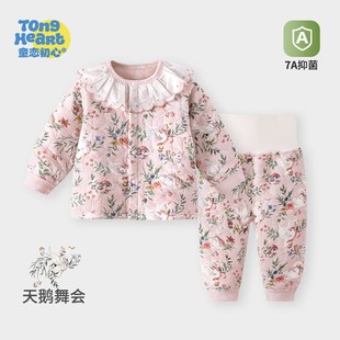 宝宝棉服套装冬装婴儿恒温保暖加厚秋冬季分体夹棉衣服儿童棉袄女