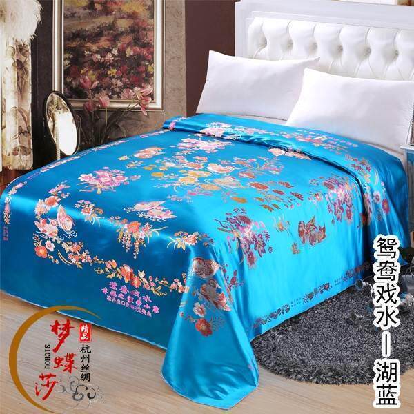 杭州丝绸被面软缎婚庆绸缎子被面结婚七彩织锦缎被面子龙凤百子