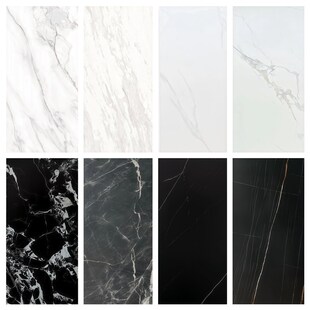 客厅柔光大理石防滑地砖6001200鱼肚白黑色瓷砖厨房卫生间墙砖