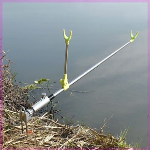 炮台支架鱼竿架子撑杆器野钓手杆支撑杆架地插架杆钓鱼杆台钓支架