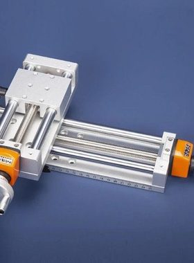 手动滑台模组T型丝杆手摇数显XYZ直线微调十字精密导轨绿牛NS80