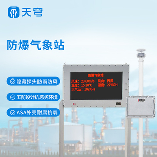 防爆气象站小型气象仪危险化学放射源煤矿炼油化工面粉厂监测系统