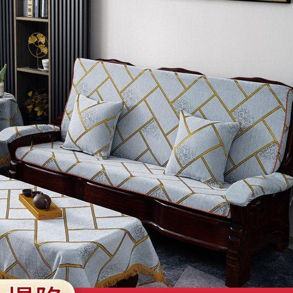 实木沙发坐垫连体带靠背老式联邦质沙发坐垫三人可拆洗春秋凉椅垫,居家布艺,沙发垫,淘宝优惠券,粉丝福利购,淘宝优惠卷