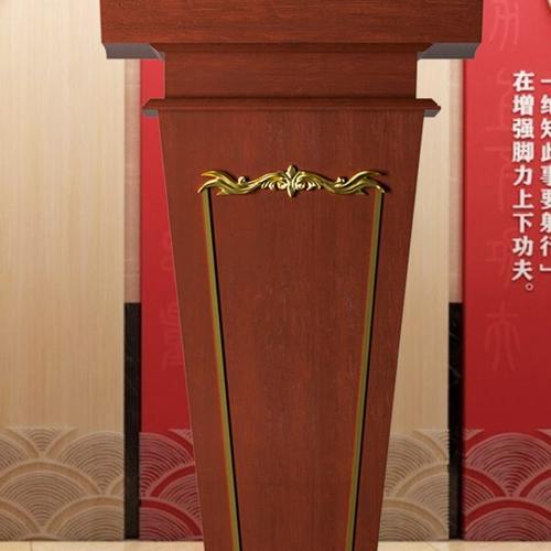 实木迎宾台饭店餐厅咨客台接待台学校演讲台发言台讲台桌泊车台