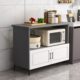 厨房工作台餐桌岛台家用料理台餐边微波炉收纳柜切菜桌多功能橱柜
