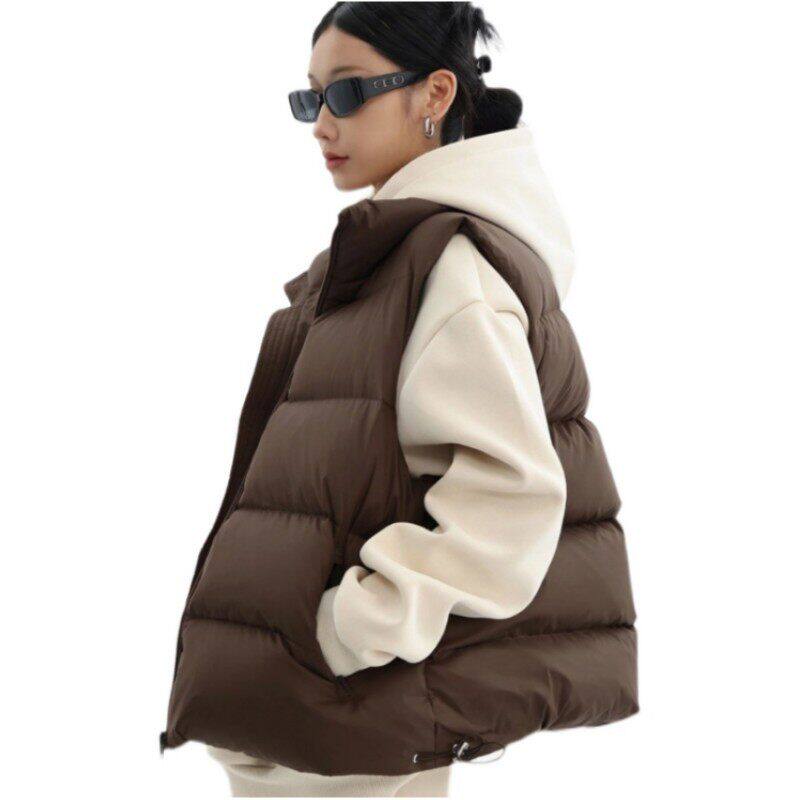 羽绒马甲女款秋冬短款外