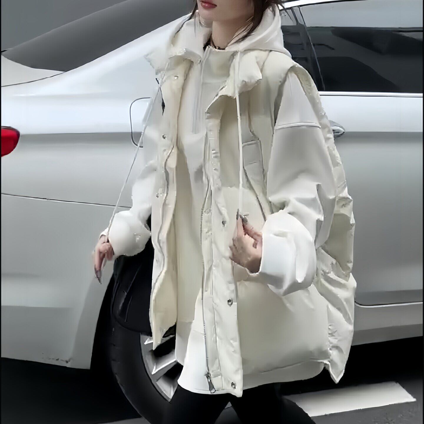 羽绒马甲背心女秋冬中长