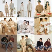 照相馆摄影孕妇妈咪拍照情侣针织夫妻文艺日系居家艺术主题写真服