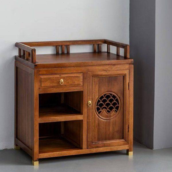 中式胡桃木茶水柜实木茶台烧水壶一体茶边柜公室整装家用茶柜子,商业/办公家具,茶台/茶桌,淘宝优惠券,粉丝福利购,淘宝优惠卷