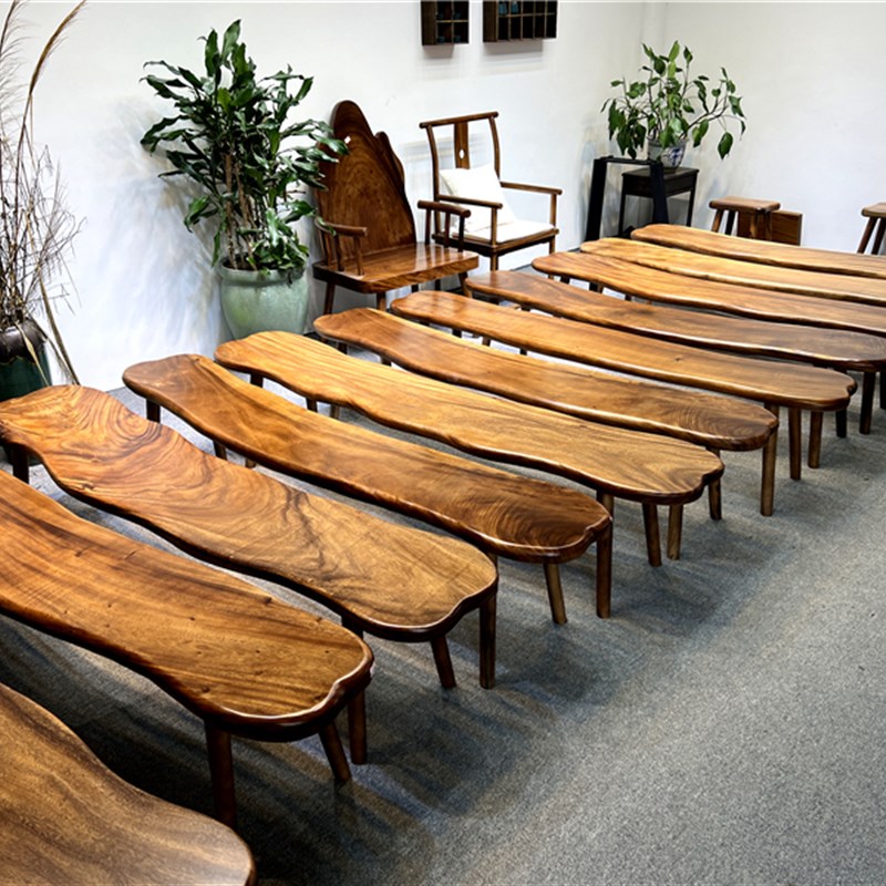 女王椅胡桃木雨木条凳板凳椅子z换鞋凳靠背椅温莎民宿椅凳实木整