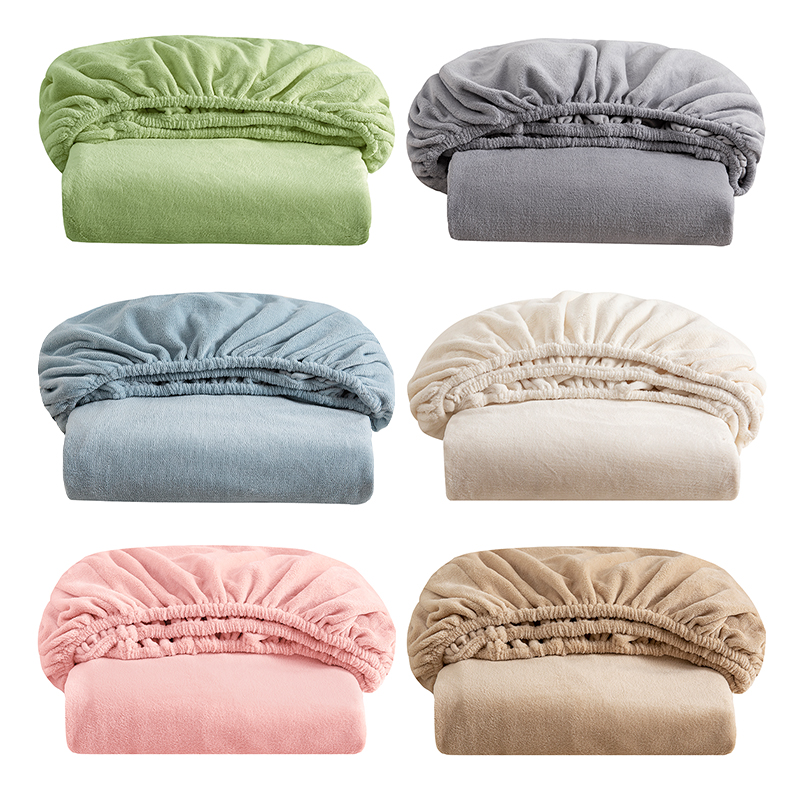 牛奶绒床笠单件冬季加厚保暖珊瑚C绒床套床罩床垫保护罩全包床单