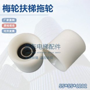 电梯配件梅轮扶梯扶手带托轮压带轮55*55*6202扶梯拖轮滚轮定位轮