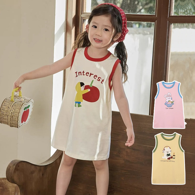 女宝宝连衣裙夏季卡通睡衣无袖长裙韩系女童装连体夏装儿童背心裙,童装/婴儿装/亲子装,连衣裙,淘宝优惠券,粉丝福利购,淘宝优惠卷