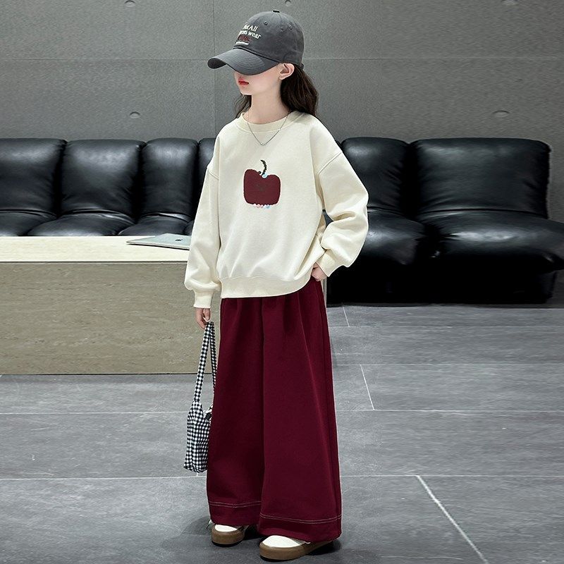 女童春秋款套装2025新款时尚女大童韩版时髦卫衣女孩休闲裤两件套,童装/婴儿装/亲子装,套装,淘宝优惠券,粉丝福利购,淘宝优惠卷