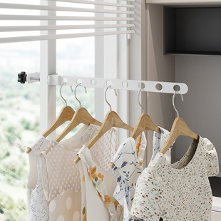 封窗阳台晾衣神器卡在窗户上的晾衣架窗台窗外晾晒神器宿舍挂衣服