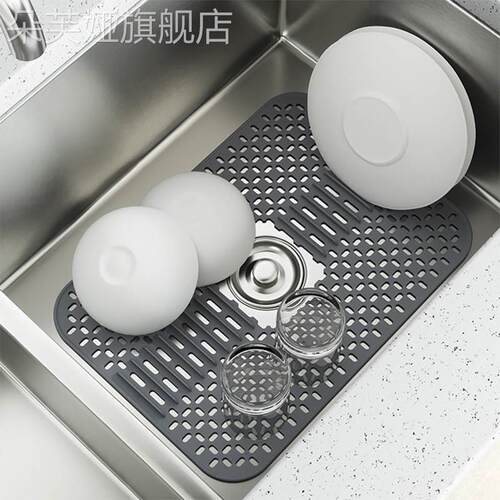 硅胶镂空垫厨房水槽垫沥水板洗碗槽防滑垫多功能隔热垫加厚碗盘垫