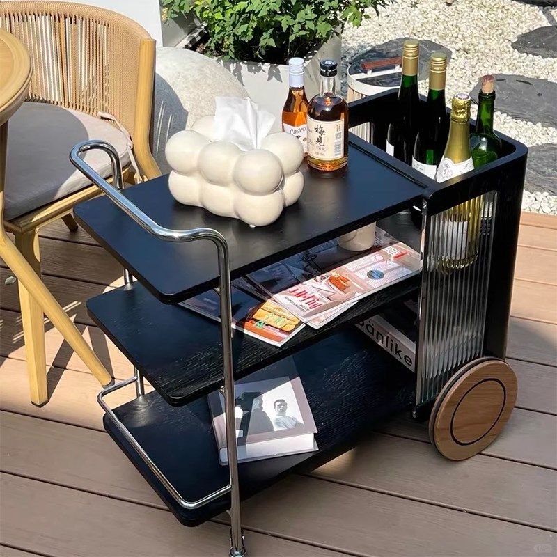 法式收纳小推车置物架可移动厨房复中古实木客厅沙发边茶几床头柜,住宅家具,移动边几/推车,淘宝优惠券,粉丝福利购,淘宝优惠卷