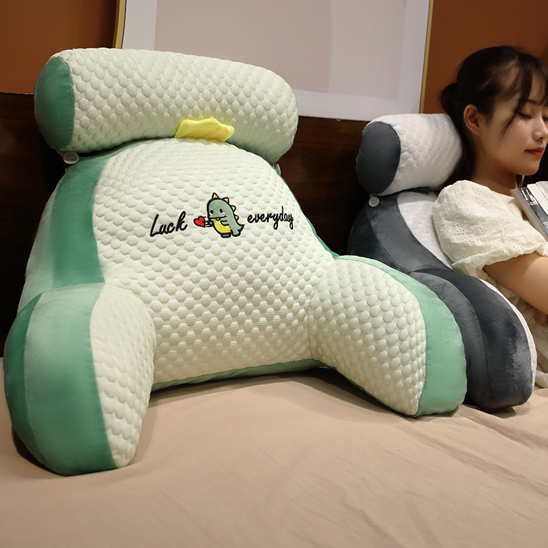 床头枕头靠c垫护腰软包靠枕沙发抱枕大靠背床上床靠玩手机学生宿
