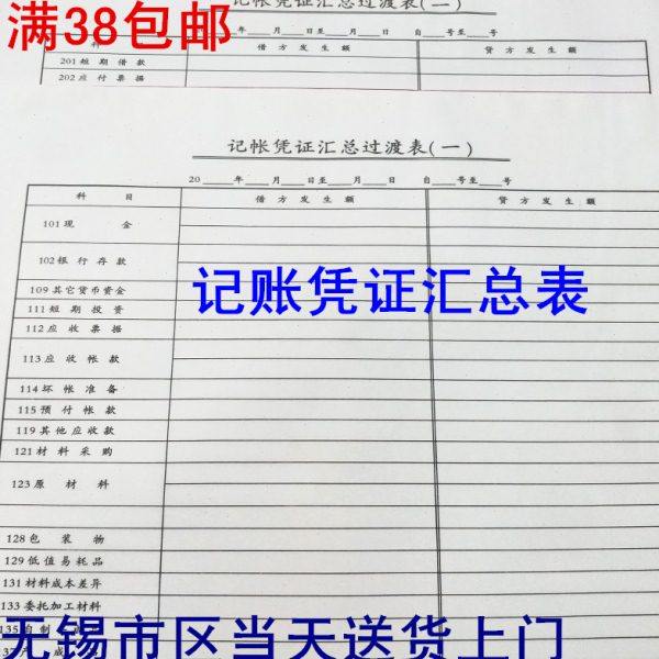 科目汇总表 财务 记账凭证科目汇总表 财务报表 记账凭证汇总表