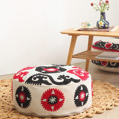 梭罗双树| 玫瑰心事   印度手工落地蒲团大号懒人圆坐墩 可拆卸