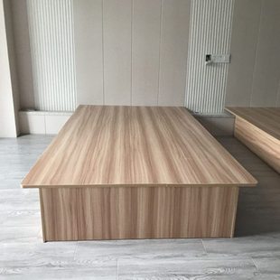 快捷宾馆酒店家具床箱床体屋无床头榻榻米床架现简约