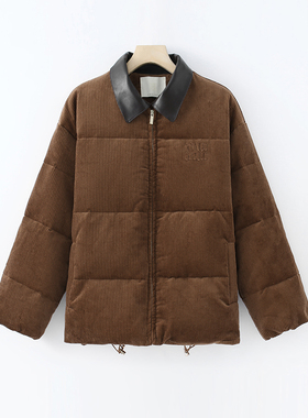 【粉红粉丝专享】灯芯绒鹅绒设计款羽绒服-25250