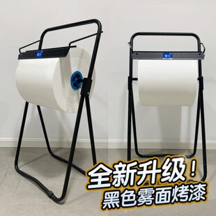 奇力工业擦拭纸架大卷地上安置架便捷无尘布支架不锈钢烤漆落地架