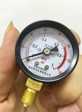 压力表 直径40-42mm 压力1mpa 140psi 螺纹m10x1 外径10牙距1mm