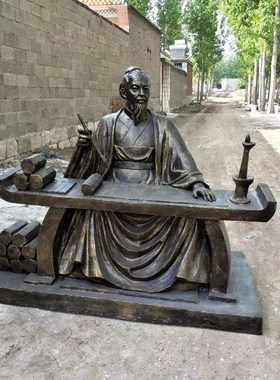 玻璃钢名医肖像古代名医张仲景雕塑四大名医中医文X化医学院摆件