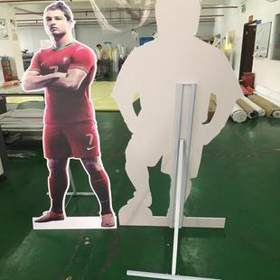 人形防风人像架加粗方管H型广告支架人形立牌立人支架子