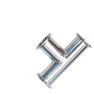 304不锈钢卫生级快装三通卡箍式快速卡盘接头快接3通管件