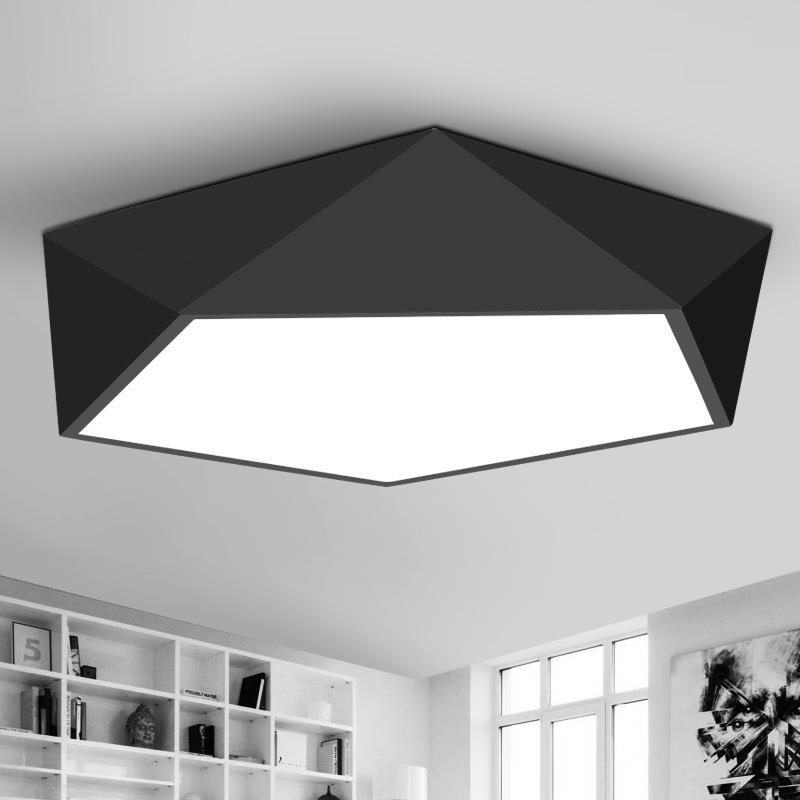 几何吸顶灯创意LED卧室灯个性房间灯现代简约客厅灯时尚餐厅灯具
