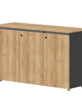 文件柜办公柜边柜带锁落地柜置物柜办公桌矮柜收纳侧柜储物柜