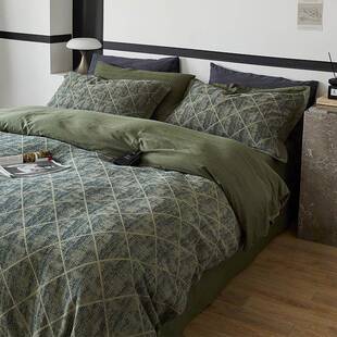 欧式复古双层纱床上四件套纯棉全棉床单被套高级感色织提花南通市