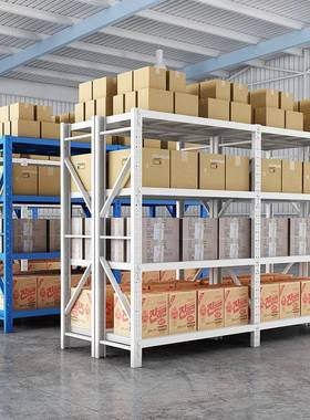 仓储货架重型置物架多层展示架仓库储物架中型库房加厚铁架子