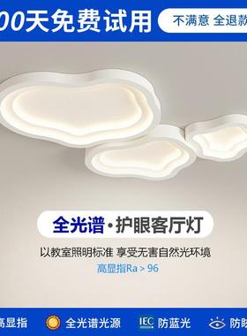 2024新款大气组合客厅灯现代简约高级感设计师云朵吸顶灯广东中山