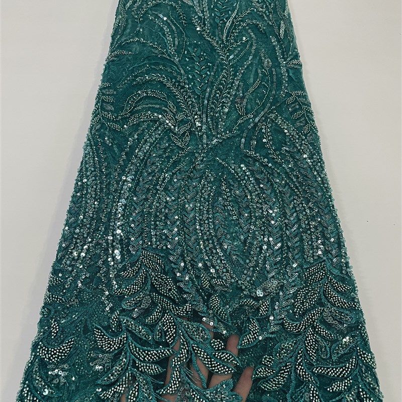奢华蕾丝网纱5码面料重工珠片珠串立体叶子刺绣礼服亮片服装布料,纺织面料/辅料/配套,其他纺织辅料,淘宝优惠券,粉丝福利购,淘宝优惠卷