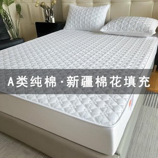 A类新疆棉花夹棉床笠纯棉全棉床罩席梦思保护套榻榻米床垫套定制