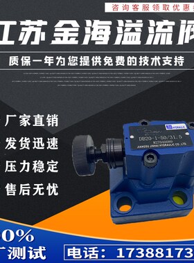 金海液压先导式溢流阀DB10板式节流DB20调压阀DB30液压站系统配件