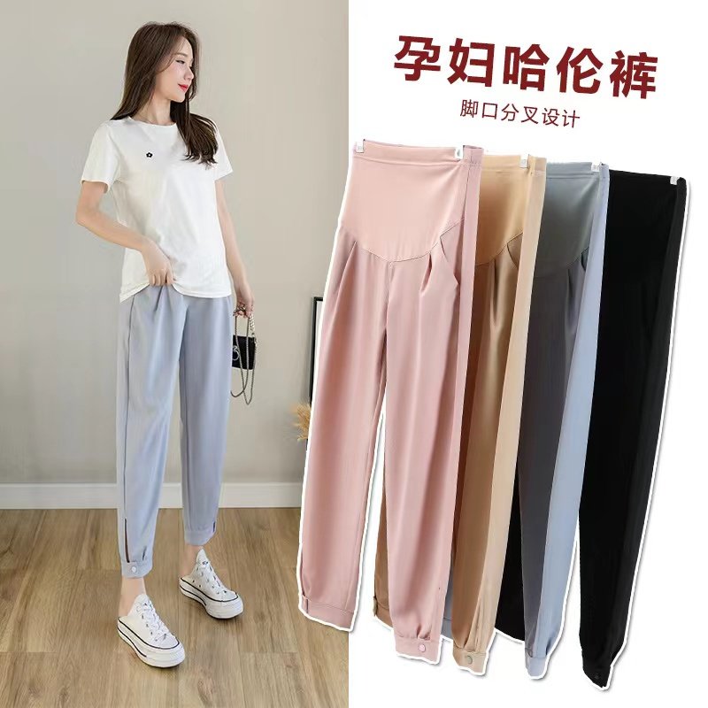 孕妇夏装雪纺裤2023新款孕妇打底裤夏季托腹裤子外穿怀孕九分裤夏,孕妇装/孕产妇用品/营养,孕妇打底裤,淘宝优惠券,粉丝福利购,淘宝优惠卷