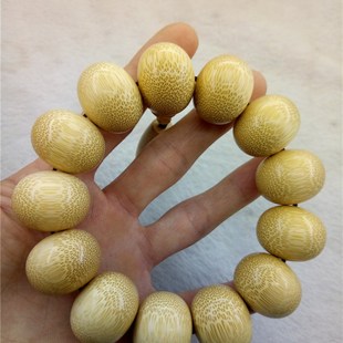 龙血金丝竹手串男士正品老料 25mm 算盘珠天然满鱼籽纹佛珠手链女