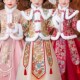 中国风 儿童加厚拜年服女孩超仙唐装 女童冬装 过年加绒汉服2023新款