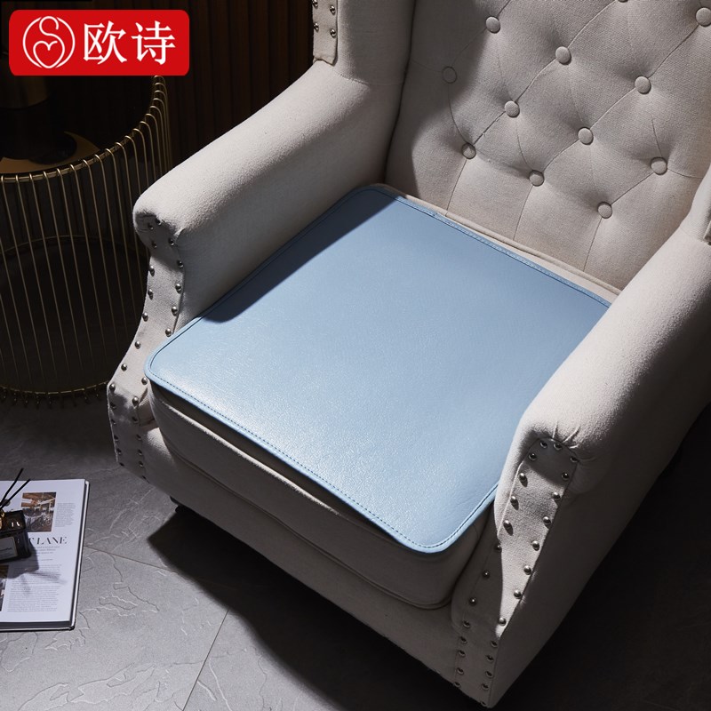 定做牛皮席头层水牛皮凉席t四季通用定制真皮沙发垫子红木防滑坐